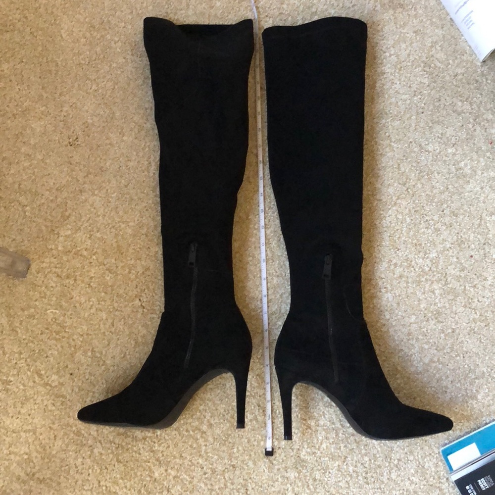 Joie over the knee boots black 9.5 suede